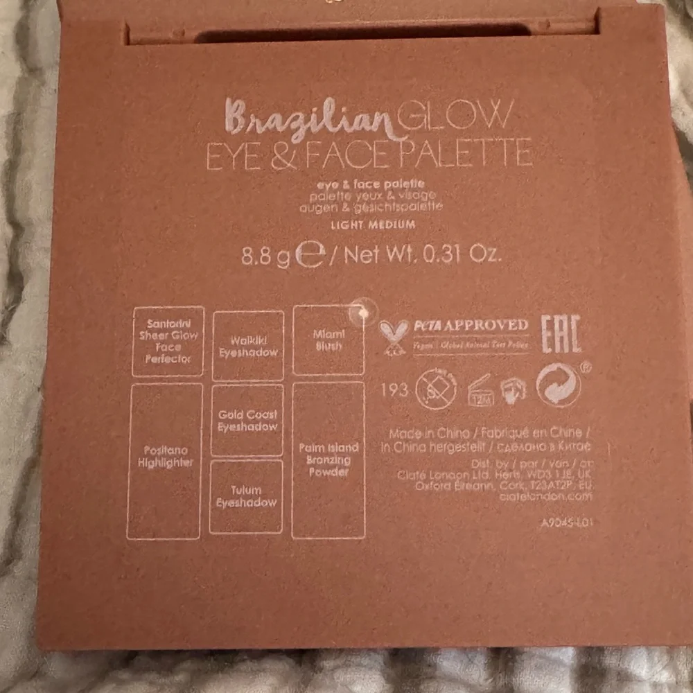 🆕Ciaté London Brazilian Glow Eye & Face Palette - light medium